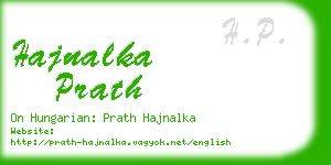 hajnalka prath business card